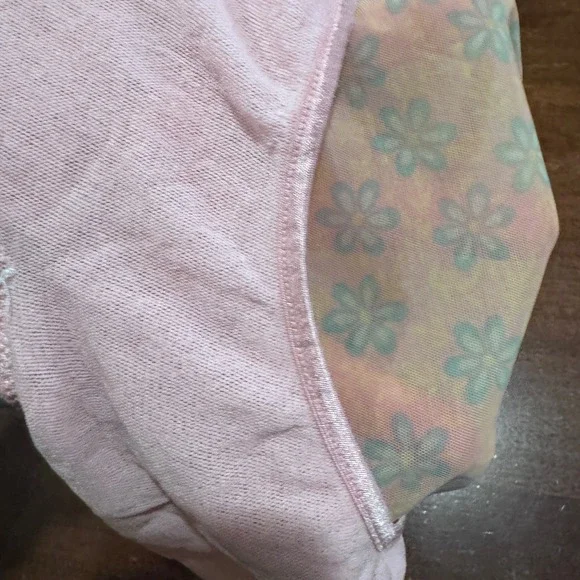 Cosabella Pink Floral Mesh Lace Trim Sheer Romance Sensual Cami Made in IT Sz M - Picture 5 of 8